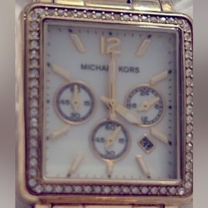 Michael Kors gold diamond watch